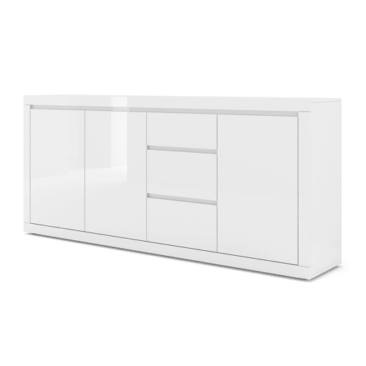 Aparador de 3 portas e 3 gavetas Olia Branco