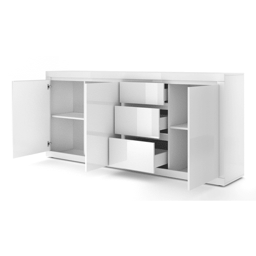 Aparador de 3 portas e 3 gavetas Olia Branco