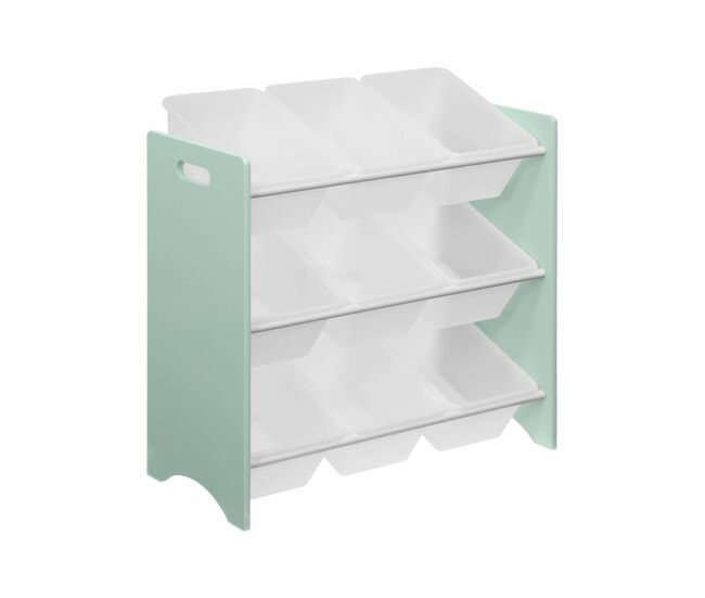 Caja infantil para juguetes , tobias, verde celadón, 64x29.5x60 cm