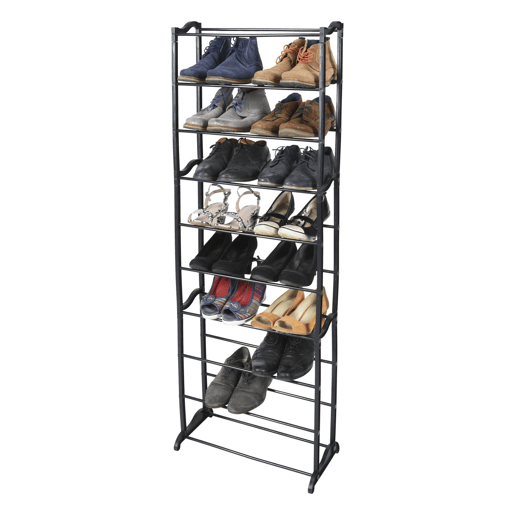 WELL HOME - Soluções de armazenamento de sapateira com 10 prateleiras Alt.130cm