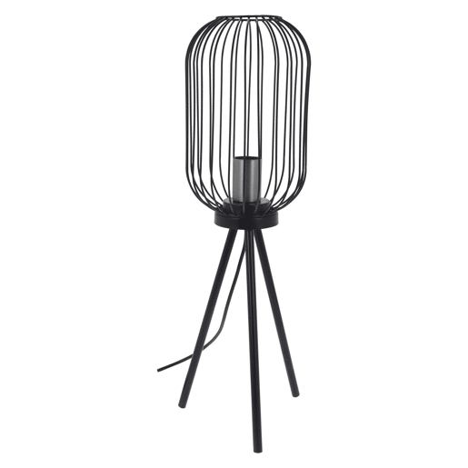WELL HOME - Candeeiro de pé de metal preto Ø60x175cm WELL HOME - Candeeiro de pé de metal preto Ø60x175cm