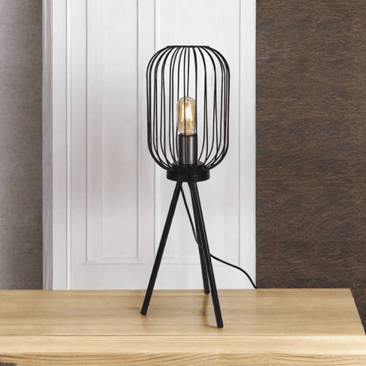 WELL HOME - Candeeiro de pé de metal preto Ø60x175cm WELL HOME - Candeeiro de pé de metal preto Ø60x175cm