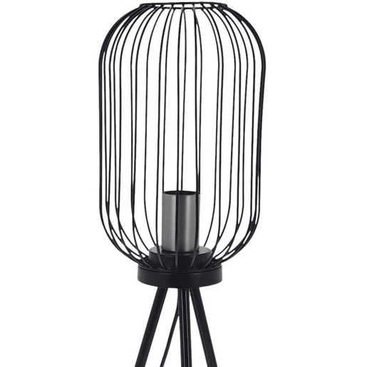 WELL HOME - Candeeiro de pé de metal preto Ø60x175cm WELL HOME - Candeeiro de pé de metal preto Ø60x175cm