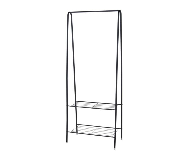 Well home - perchero metálico con 2 baldas h.152cm