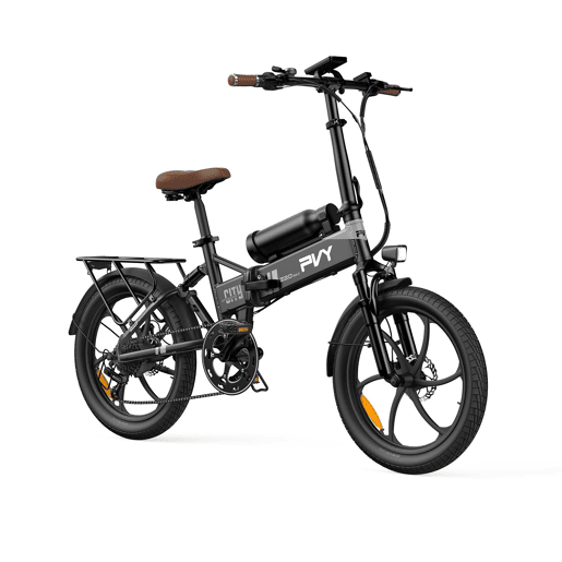 Bicicleta Elétrica PVY Z20 MAX IT - Motor 250W Bateria 36V15AH+36V10.6AH Rodas de 20 Polegadas Travão de Disco Hidráulico - Cinza Bicicleta Elétrica PVY Z20 MAX IT - Motor 250W Bateria 36V15AH+36V10.6AH Rodas de 20 Polegadas Travão de Disco Hidráulico - Cinza