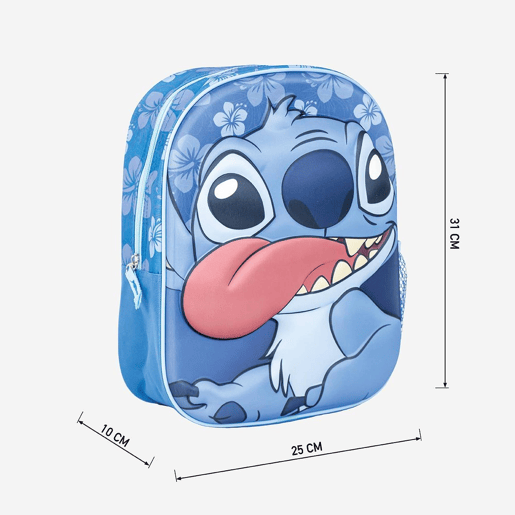 MOCHILA INFANTIL STITCH 3D