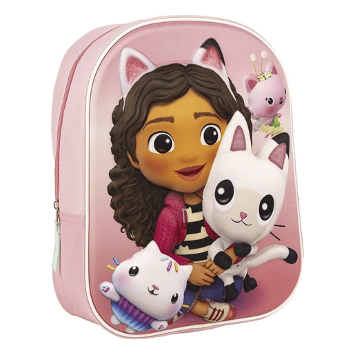 MOCHILA INFANTIL 3D CASA DE BONECAS DE GABBY