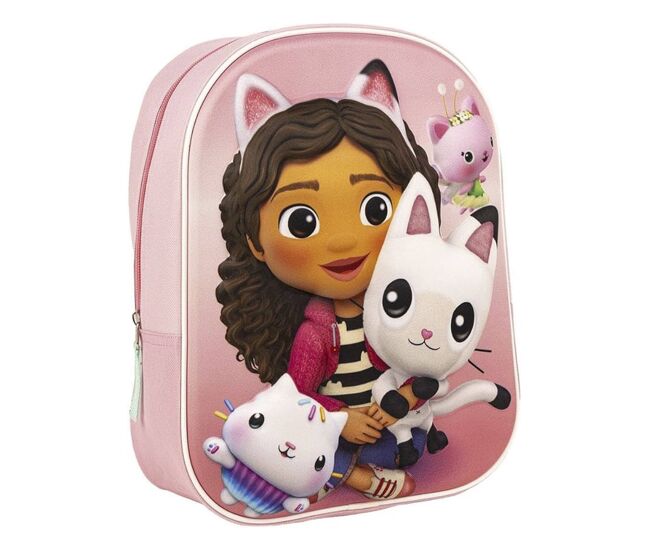 Mochila infantil 3d gabby's dollhouse