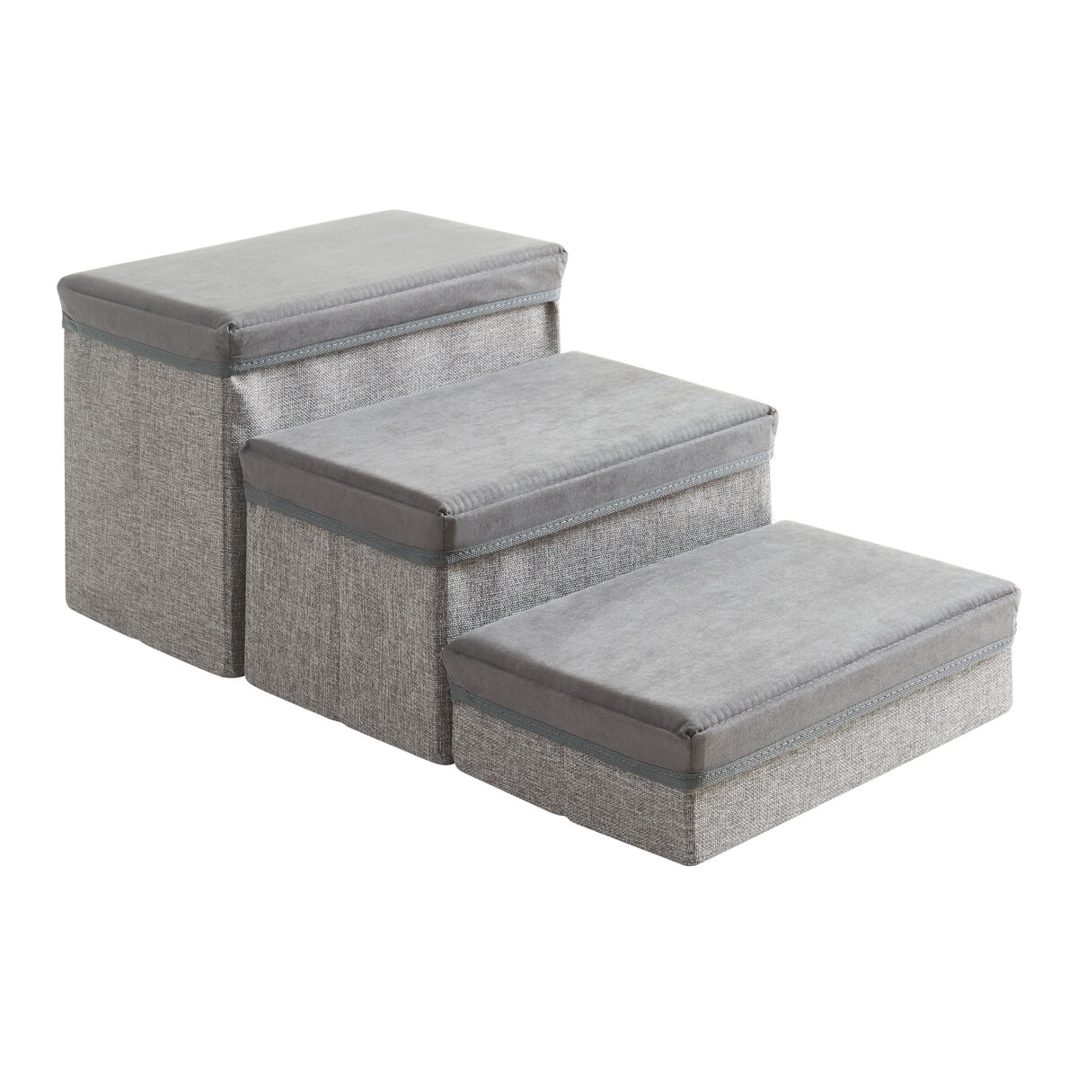 Escalera para perros vojens 75x40x30 cm - gris [en.casa]