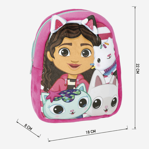 MOCHILA DE BERÇÁRIO DE PERSONAGEM DE PELÚCIA DA CASA DE BONECAS DE GABBY