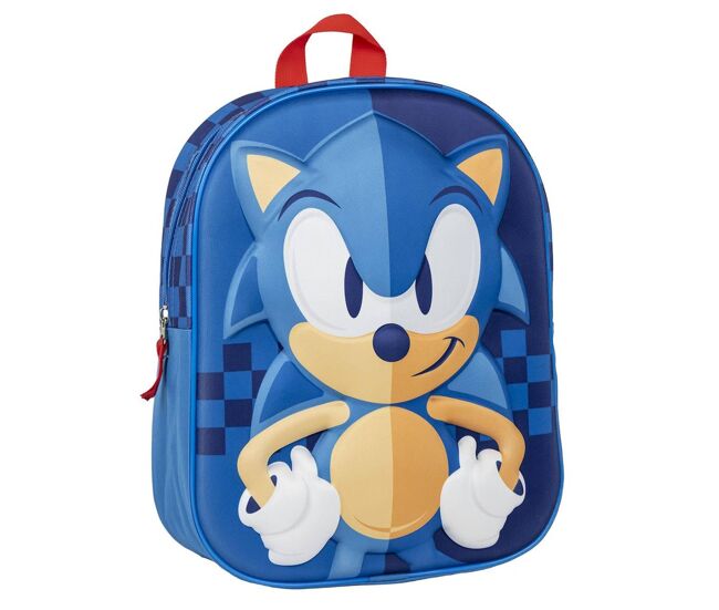 Mochila infantil 3d sonic