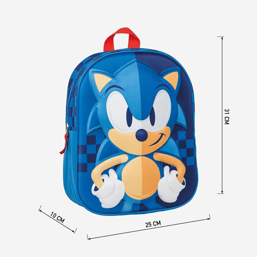 MOCHILA INFANTIL SONIC 3D