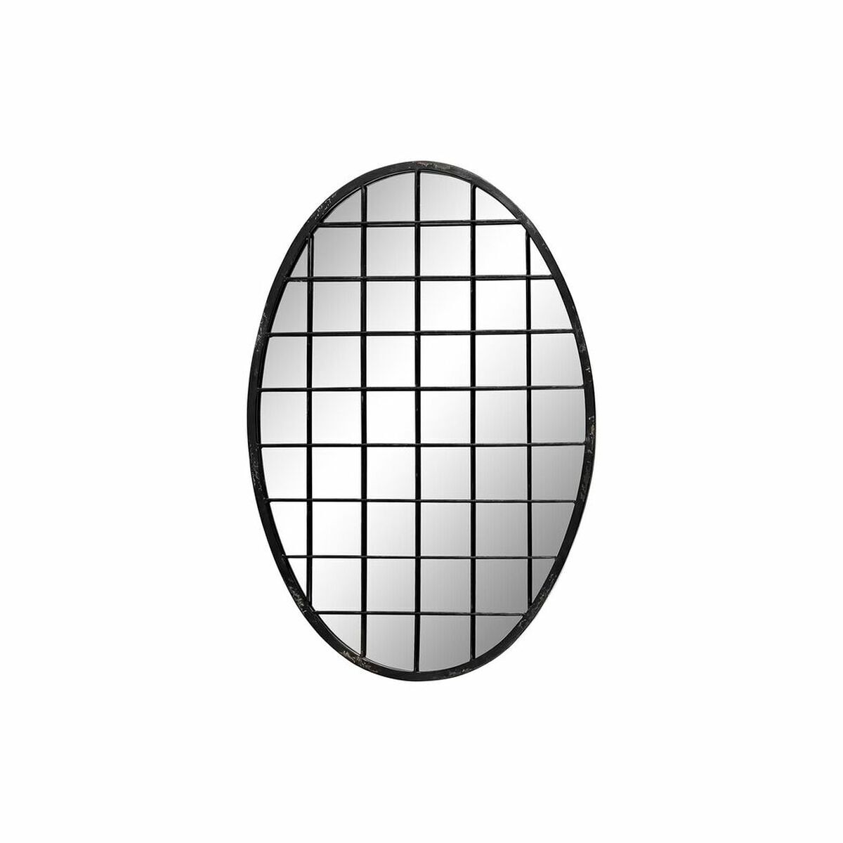 Espejo de pared dkd home decor negro metal (47,5 x 2,3 x 70 cm)