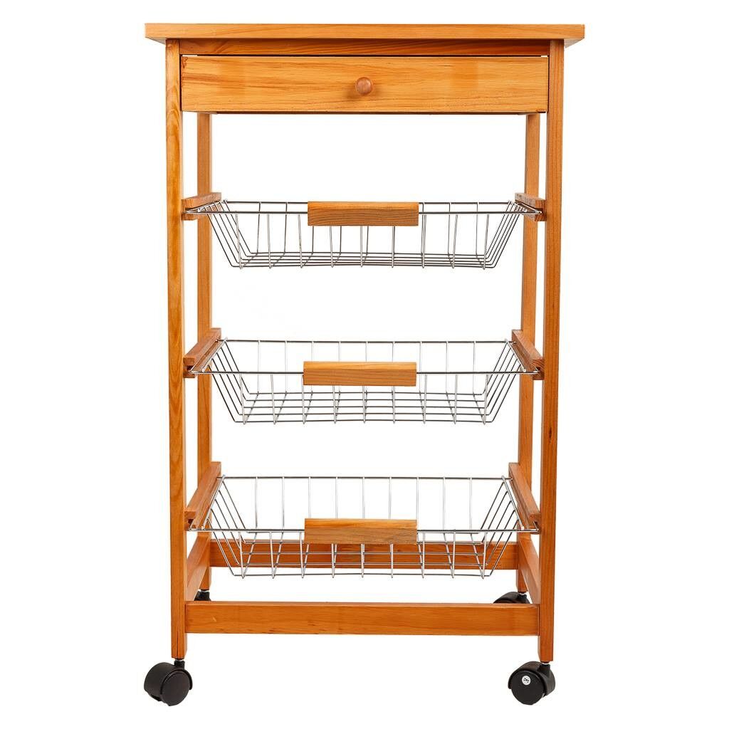 Carro de cocina de madera