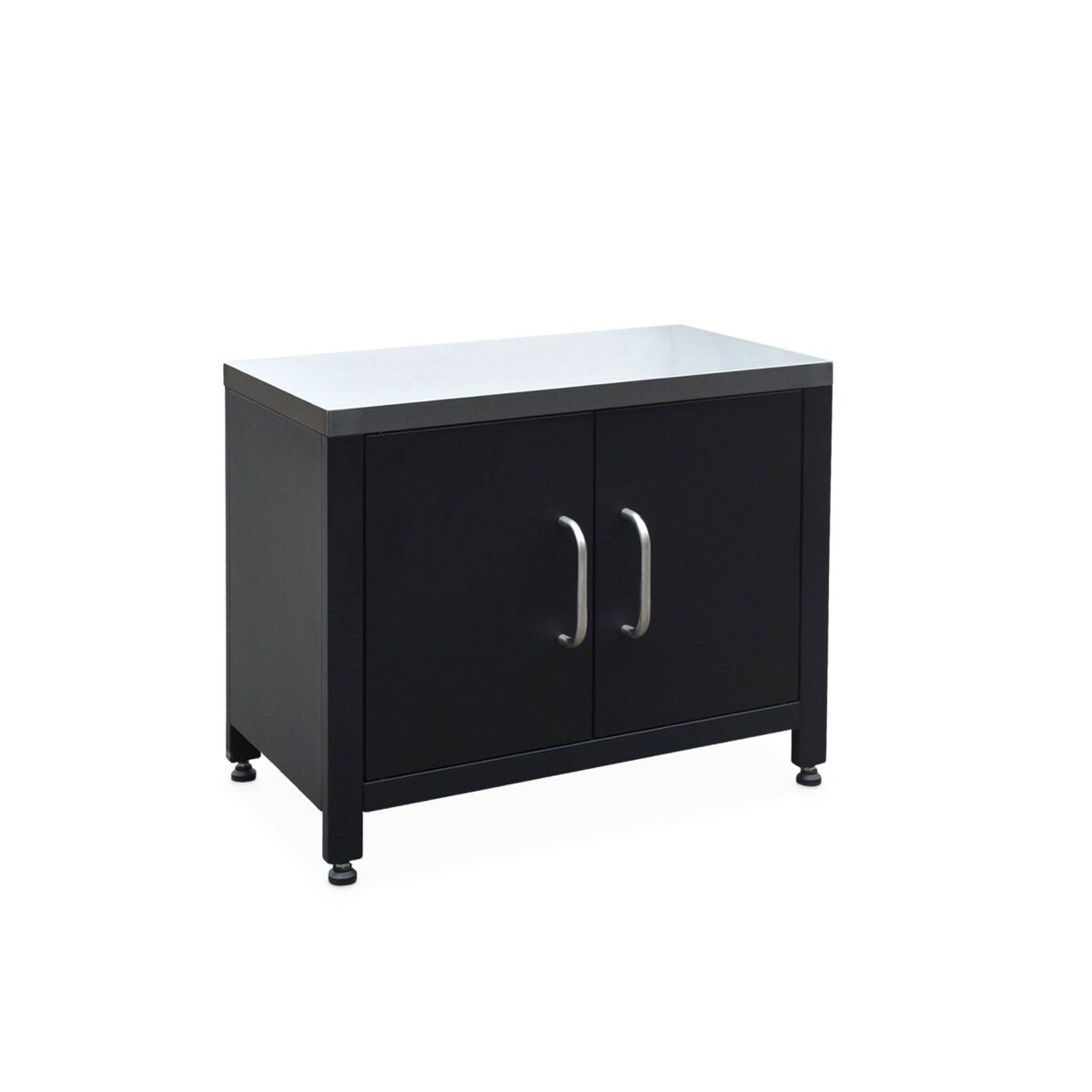 Módulo cocina exteriorde acero, 80cm, grimaud, negro, 70x46x51 cm