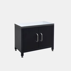 Cozinha exterior em aço, 80cm, Grimaud, Preto, 52.5x80x69 cm