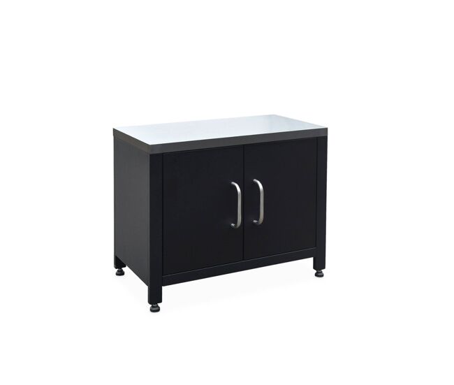 Módulo cocina exteriorde acero, 80cm, grimaud, negro, 70x46x51 cm