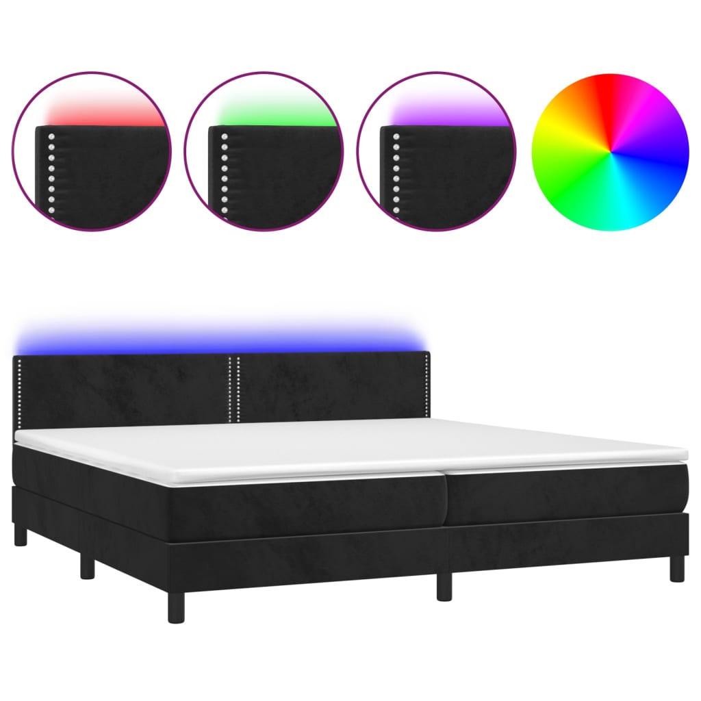 Cama box spring 200x200 Negro