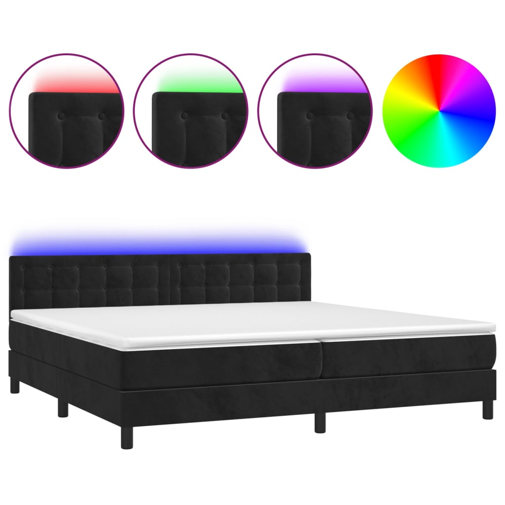 Cama box spring 200x200 Negro
