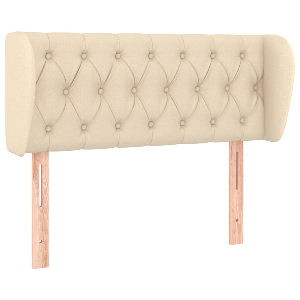 Vidaxl cabecero de tela color crema 103x23x78/88 cm