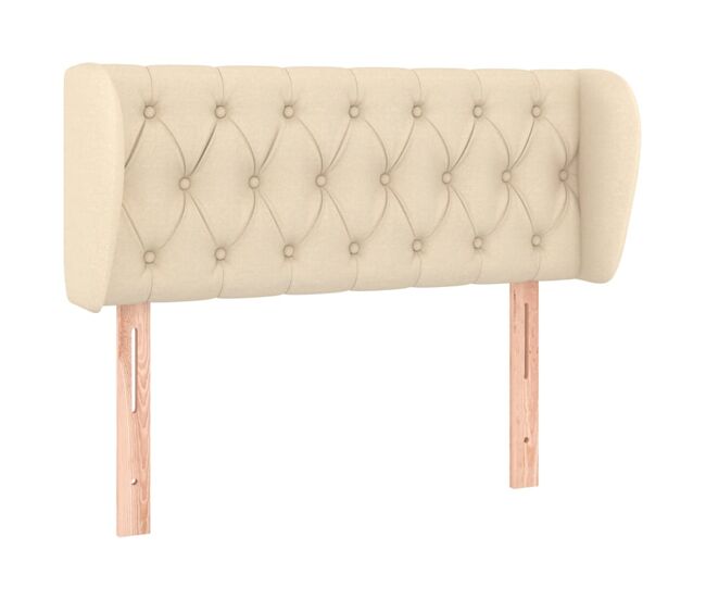 Vidaxl cabecero de tela color crema 103x23x78/88 cm