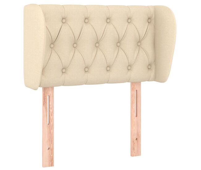 Vidaxl cabecero de tela color crema 83x23x78/88 cm