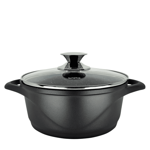 Briebe MGK1819 Trem de Cozinha Indução 10 Peças, Alumínio Fundido Antiaderente, 3 Panelas + 2 Frigideira con Tampas, , Preto Briebe MGK1819 Trem de Cozinha Indução 10 Peças, Alumínio Fundido Antiaderente, 3 Panelas + 2 Frigideira con Tampas, , Preto