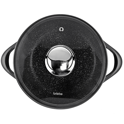 Briebe MGK1819 Trem de Cozinha Indução 10 Peças, Alumínio Fundido Antiaderente, 3 Panelas + 2 Frigideira con Tampas, , Preto Briebe MGK1819 Trem de Cozinha Indução 10 Peças, Alumínio Fundido Antiaderente, 3 Panelas + 2 Frigideira con Tampas, , Preto