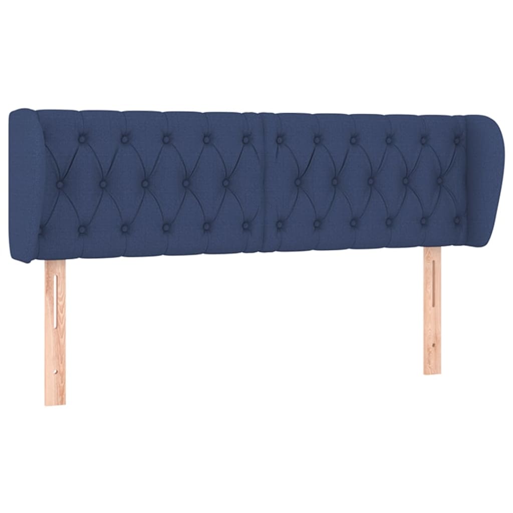 Vidaxl cabecero de tela azul 147x23x78/88 cm