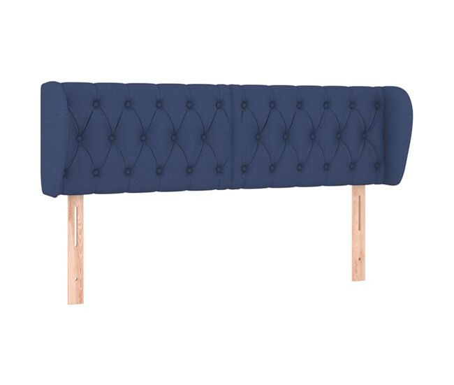 Vidaxl cabecero de tela azul 147x23x78/88 cm