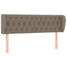 vidaXL Cabeceira cama abas tecido 147x23x7888 cm cinzento-acastanhado