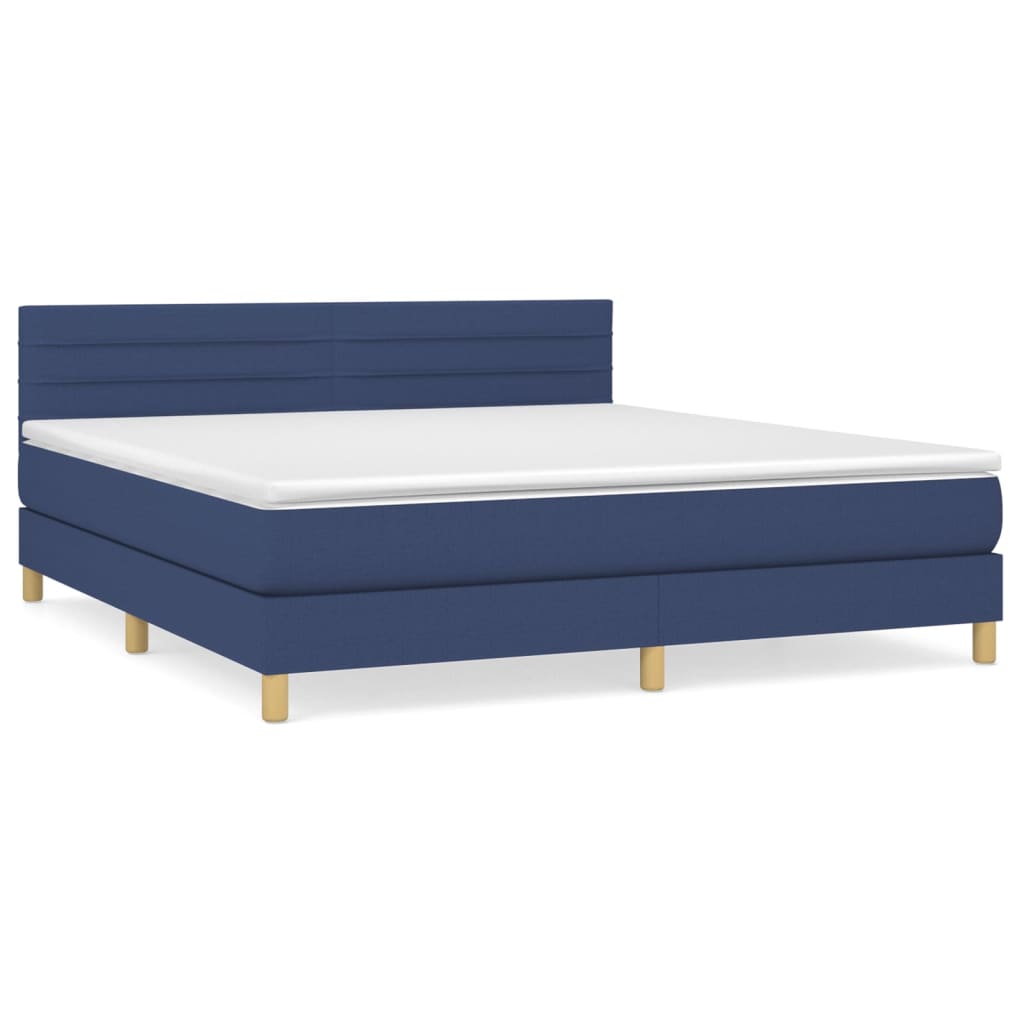 Cama box spring 180x200 Azul