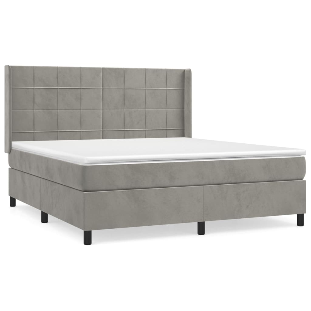 Cama box spring 180x200 Gris