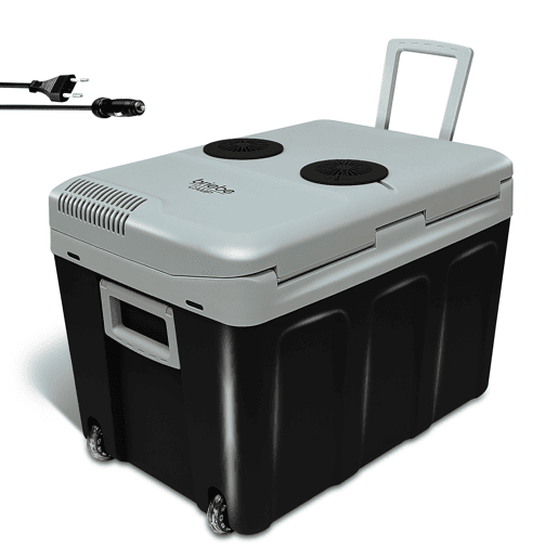Briebe CF1155BLK Geleira Eléctrica 40L, Refrigerador Eléctrico Portátil, Campismo Viagens 12V  220 - 240V, Refrigeração e Aquecimento, 58 , Preto