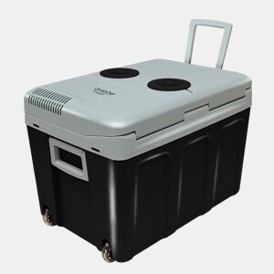 Briebe CF1155BLK Geleira Eléctrica 40L, Refrigerador Eléctrico Portátil, Campismo Viagens 12V 220 - 240V, Refrigeração e Aquecimento, 58 , Preto