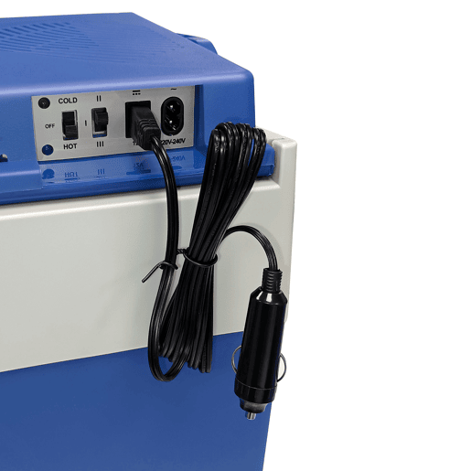 Briebe CF1153BLU Geleira Eléctrica 28L, Refrigerador Eléctrico Portátil, Campismo Viagens 12V  220 - 240V, Refrigeração e Aquecimento, 55, Azul