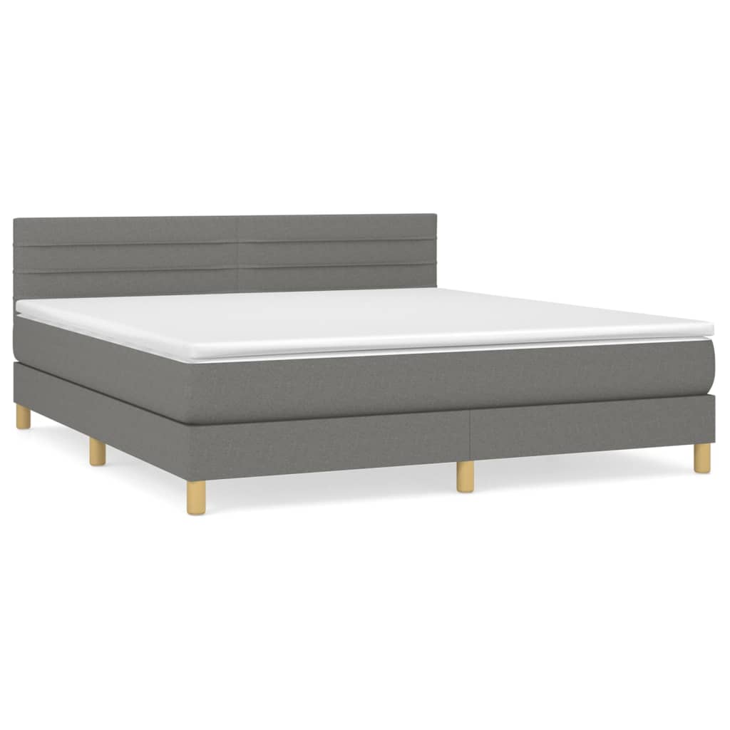 Cama box spring 180x200 Gris