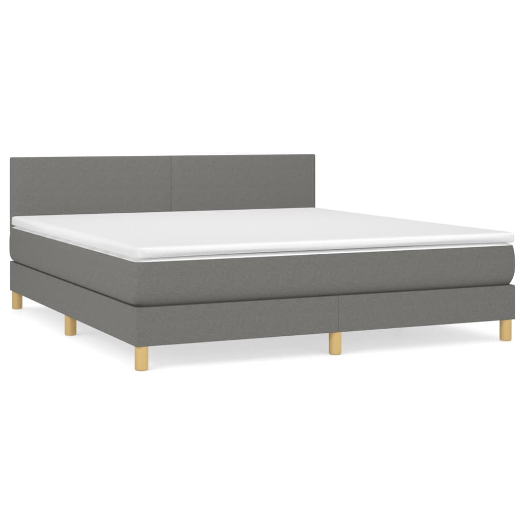 Cama box spring 160x200 Gris