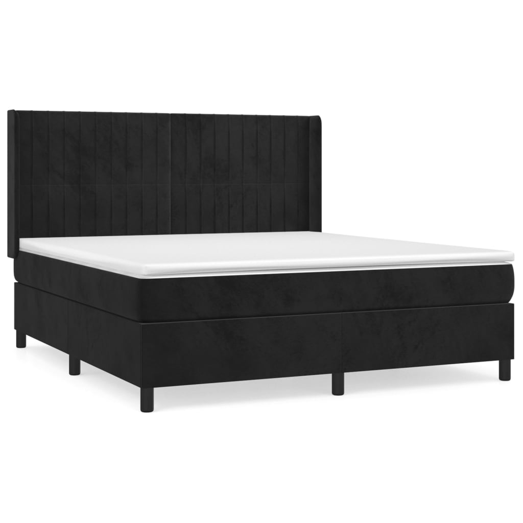 Cama box spring 160x200 Negro