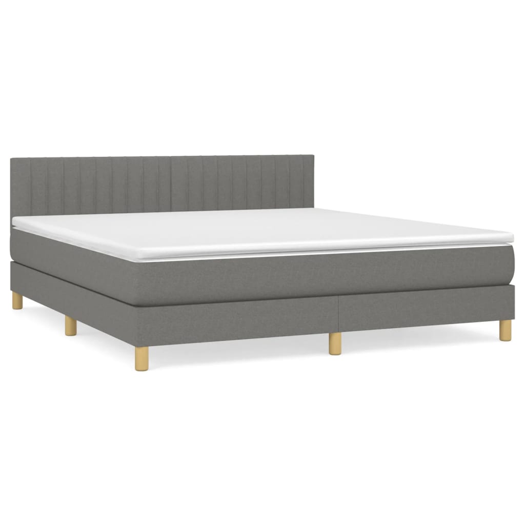 Cama box spring 160x200 Gris