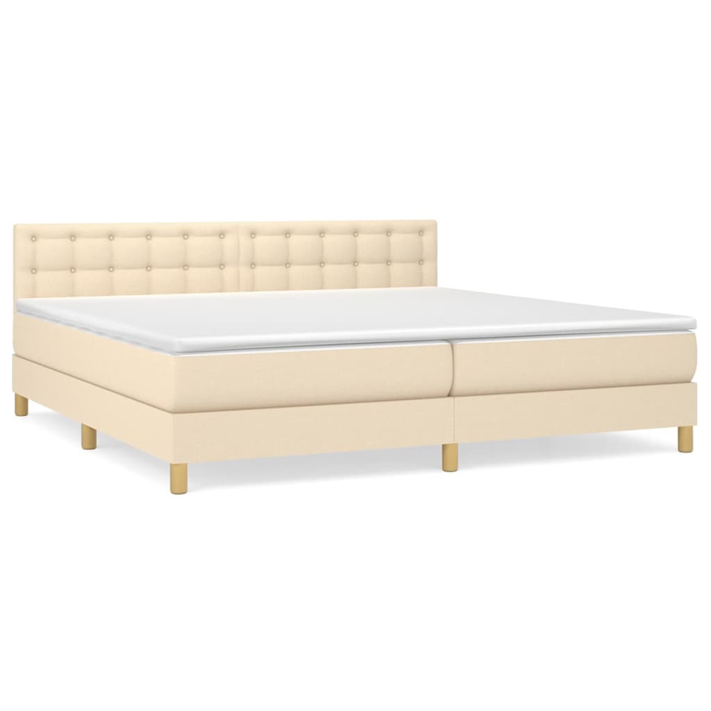 Cama box spring 200x200 Crema