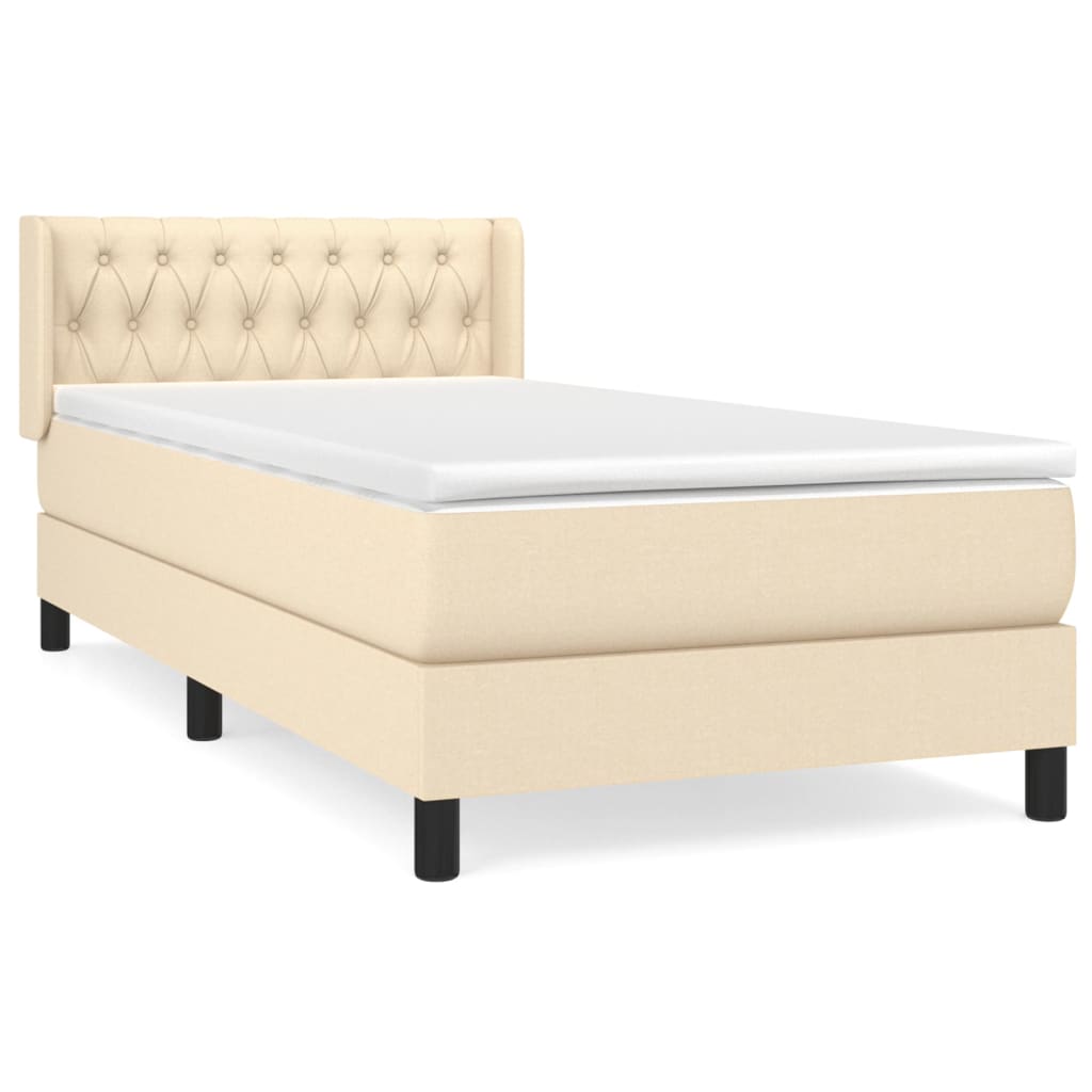 Cama box spring 90x200 Crema