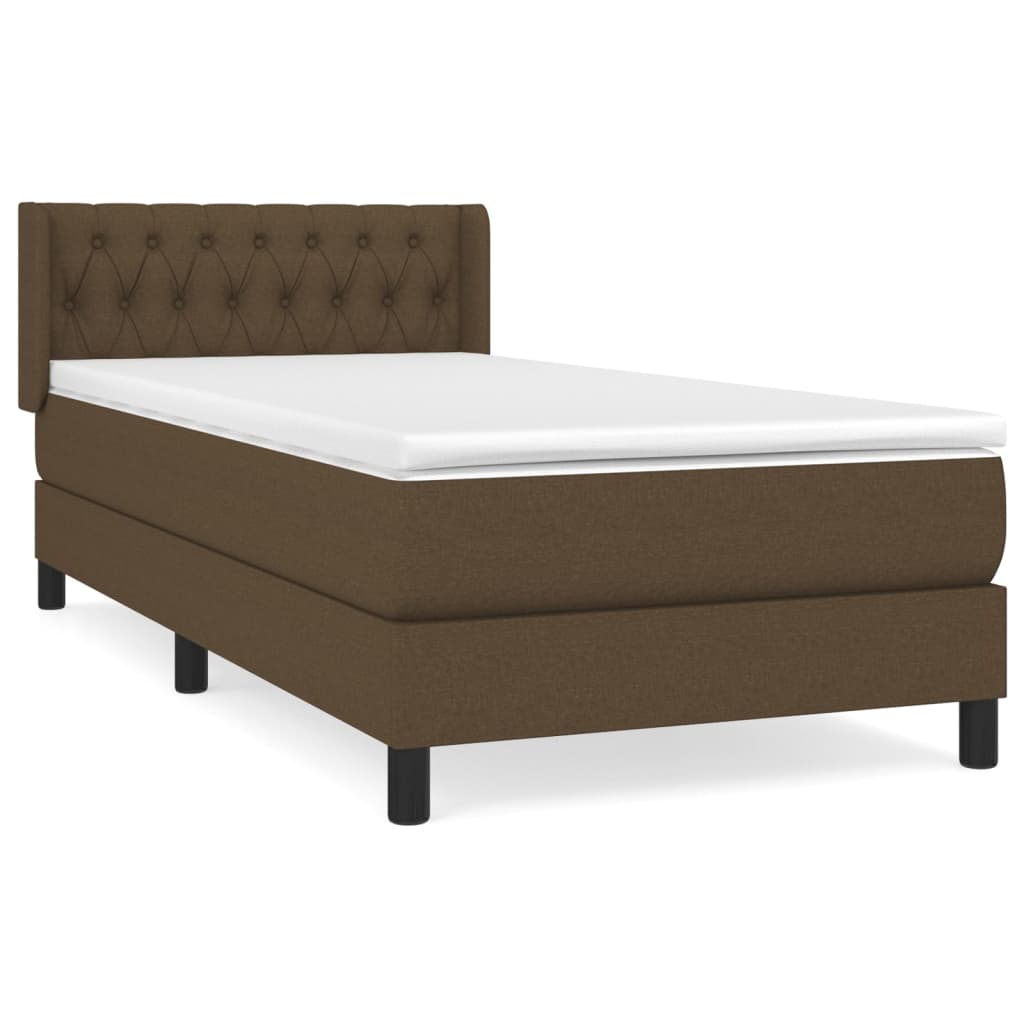 Cama box spring 90x200 Marrón