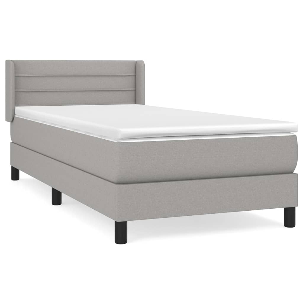 Cama box spring 90x190 Gris