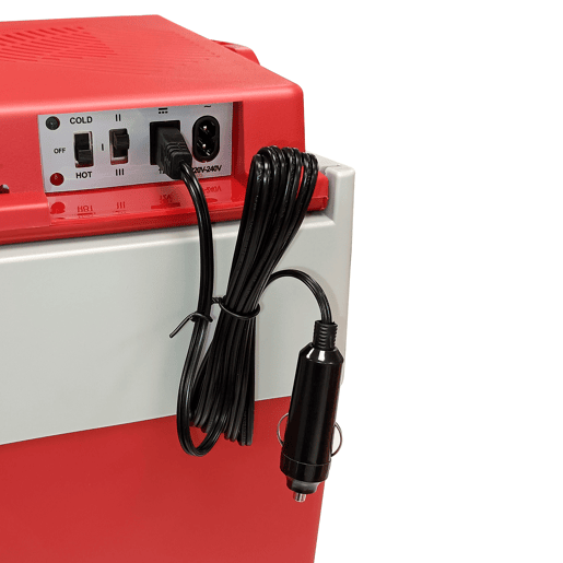 Briebe CF1153RED Geleira Eléctrica 28L, Refrigerador Eléctrico Portátil, Campismo Viagens 12V  220 - 240V, Refrigeração e Aquecimento, 55, Vermelho