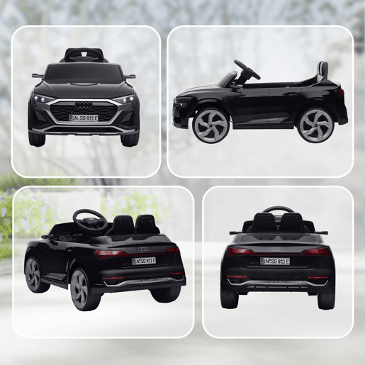AIYAPLAY Carro Elétrico para Crianças acima de 3 Anos Carro Audi Q8 Etron Sportback Infantil com Bateria 12V Controlo Remoto Faróis Buzina e Música 98x49,5x43 cm Preto AIYAPLAY Carro Elétrico para Crianças acima de 3 Anos Carro Audi Q8 Etron Sportback Infantil com Bateria 12V Controlo Remoto Faróis Buzina e Música 98x49,5x43 cm Preto