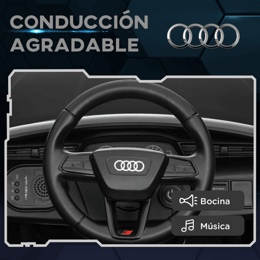 AIYAPLAY Carro Elétrico para Crianças acima de 3 Anos Carro Audi Q8 Etron Sportback Infantil com Bateria 12V Controlo Remoto Faróis Buzina e Música 98x49,5x43 cm Preto AIYAPLAY Carro Elétrico para Crianças acima de 3 Anos Carro Audi Q8 Etron Sportback Infantil com Bateria 12V Controlo Remoto Faróis Buzina e Música 98x49,5x43 cm Preto