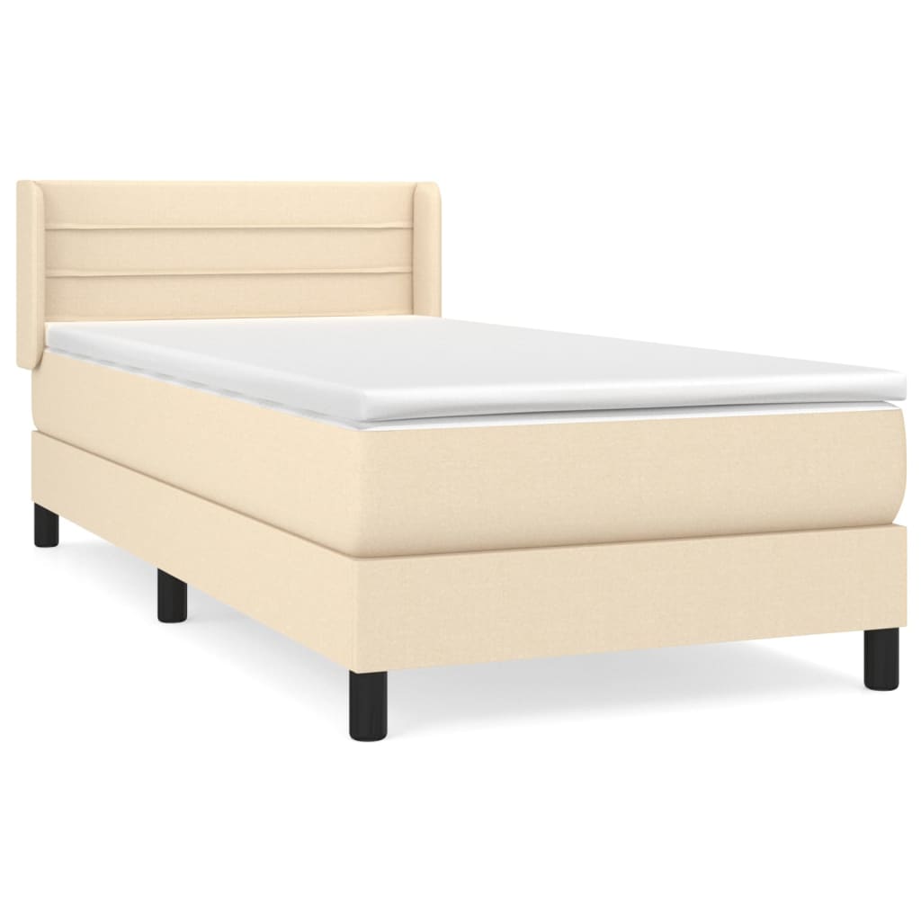 Cama box spring 100x200 Crema
