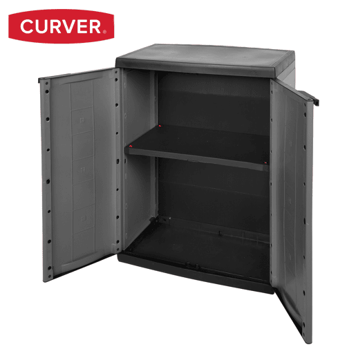 Curver Armário sob resina 1 prateleira 68x39x87 cm
