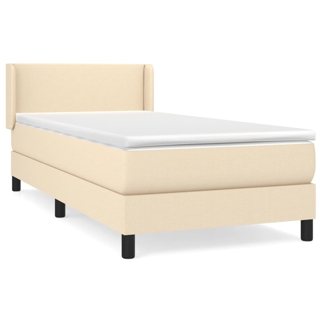 Cama box spring 100x200 Crema